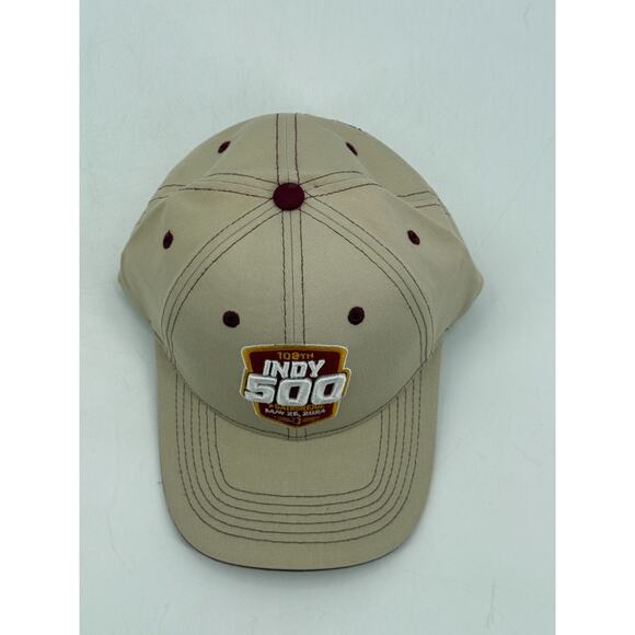 IndyCar 2024 Indianapolis 108th Indy 500 Gainbridge Hat Cap Tan Adjustable New - Picture 7 of 8